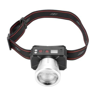 Imagem de Keenso Farol Recarregável, Farol LED Recarregável Com Iluminação Brilhante Com Zoom Telescópico e Sensor de Movimento, Tela LCD HD, Bateria de 1200mAh, para Acampamento Ao Ar Livre,