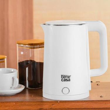 Imagem de Chaleira Elétrica Bene Casa Elegance 1,7L Aquece Super Rapido, Branca,