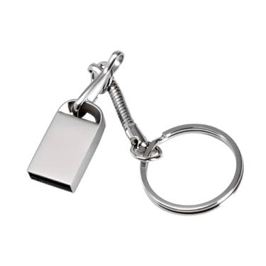 Imagem de Pendrive Prateado Chaveiro 64GB Memory Stick Drive USB