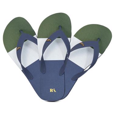 Imagem de Kit 3 Chinelos Reserva RSV Go Trancoso Borracha Confortável Clássico 750040396-Masculino