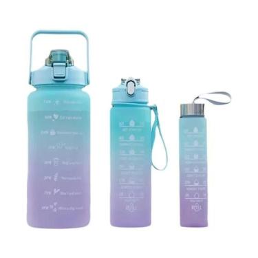 Imagem de Garrafa De Água Motivacional À Prova De Vazamentos 300ml 750ml 2L Para