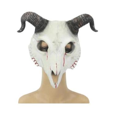 Imagem de Máscara De Cabra De Halloween Em Material PU, Máscara De Animal Para F