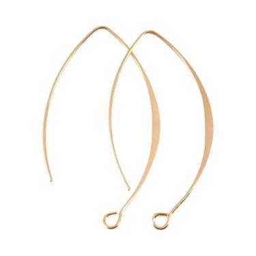 Imagem de Ganchos De Brinco Em Forma De V Hipoalergênicos De 45mm, 10 a 20 Peças