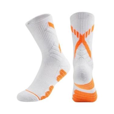 Imagem de Meias Esportivas Longas Antiderrapantes Para Homens Para Corrida, Basq
