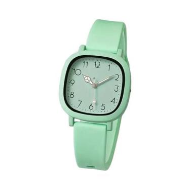 Imagem de Relógio Casual Feminino De Quartzo Com Pulseira De Silicone, Relógio D