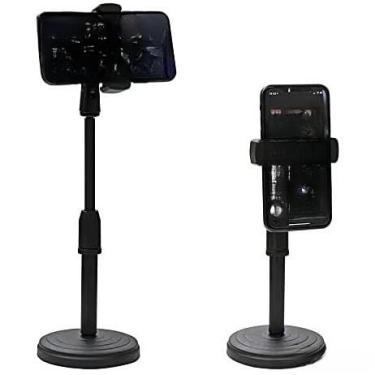 Imagem de Suporte de Celular Tripé Mesa Ajustável 360 Graus Perfeito para Vídeos e Selfies Profissionais Anti Derrapante