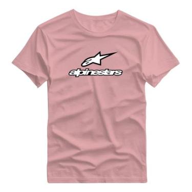 Imagem de Camiseta Exclusiva Alpinestars Formula 1 Premium 100%algodão, Rosa, GG