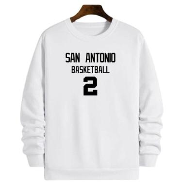 Imagem de Blusa Moletom Gola Basquete San Antonio Basketball número 2 - Loja Cli