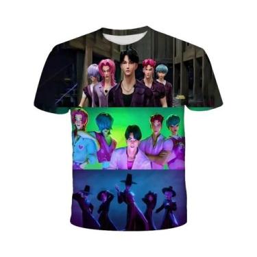 Imagem de Camiseta Infantil KPop Demon Hunters Tiger Para Meninos E Meninas, Cam
