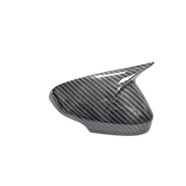 Imagem de Espelho Lateral Do Carro Padrão De Fibra De Carbono Capa Exterior Espelho Retrovisor Capa Compatível Com Volvo C30 C70 S40 S60 V40 V50 V70 2008-2010(Carbon fiber pattern)