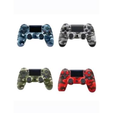 Imagem de Controle Compatível Com Ps4 Sem Fio Joystick Ps4 PC Sem Fio Camuflado 