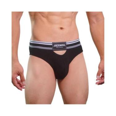 Imagem de Cuecas Masculinas Sexy Em Algodão Com Design Convexo E Oco, Confortáve