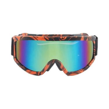 Imagem de Óculos De Esqui Com Lentes Coloridas E Armação Grande, Esponja Anticol