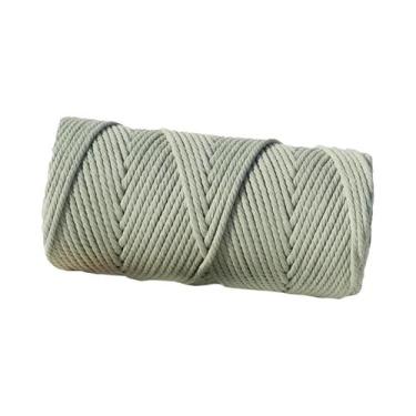 Imagem de Corda De Macramê De Algodão Natural 3mm 100m Para Tricô Manual E Tapeç