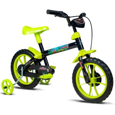 Imagem de Bicicleta Aro 12 Verden Jack - Preto e Verde Limão