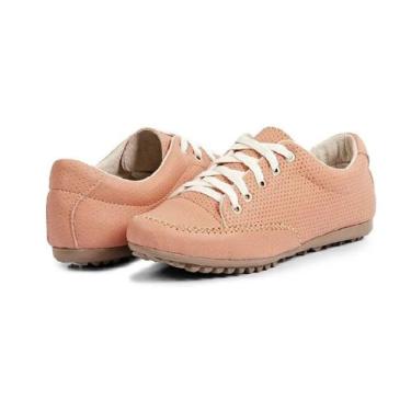 Imagem de tênis feminino casual leve confortável salmão - Izabela Araujo, 35