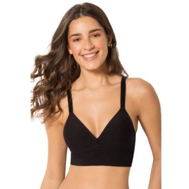 Imagem de Sutiã Soft Sustentação Com Bojo e Sem Aro Trifil, 44, Preto