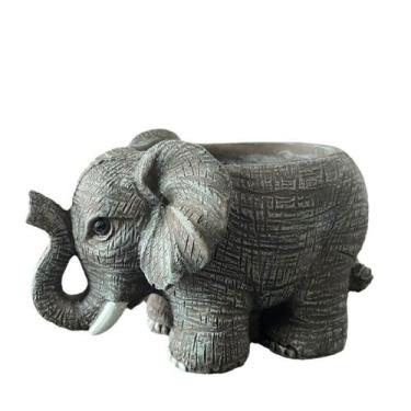 Imagem de Vaso de flores em resina Elephant Creative Animal Plant Pote 300g - yi