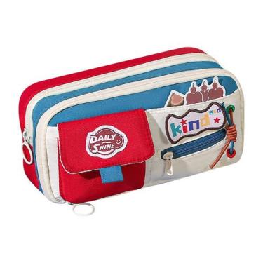 Imagem de Estojo de lápis retrô de grande capacidade, elegante e durável - yiwei