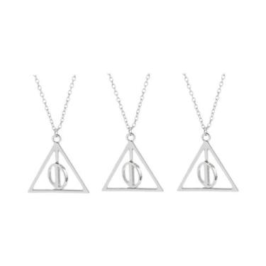 Imagem de Colar De Ampulheta Triangular Rotativa 1-10 Peças, Adereço De Cosplay,