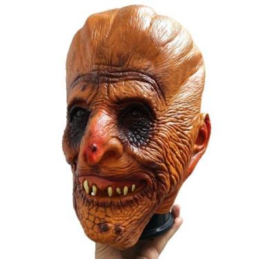 Imagem de Máscara: Ancião assustador, zumbi assustador, rugas realistas, Hallowe