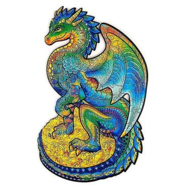 Imagem de Quebra-cabeça 3D de madeira para crianças e adultos, tamanho A4, forma