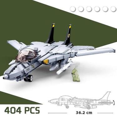 Imagem de Conjunto de blocos de construção: 404 unidades F14 Tie Fighter Jet Pla