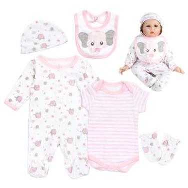 Imagem de Roupas para bonecas Reborn Baby Doll, 22 polegadas, 5 peças - TatuDoll