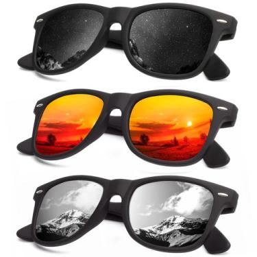 Imagem de Óculos de sol KALIYADI com acabamento fosco polarizado com bloqueio UV