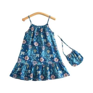 Imagem de Vestido Floral Sem Mangas De Verão Para Meninas, Casual, Estilo Prince