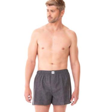 Imagem de Cueca Samba Canção Algodão Zee Rucci, G, Grafite