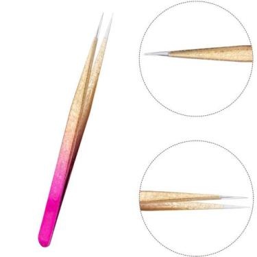 Imagem de Pinça Volume Russo Cílios Ponta Reta Fio A Fio 3d Extensão Alongamento