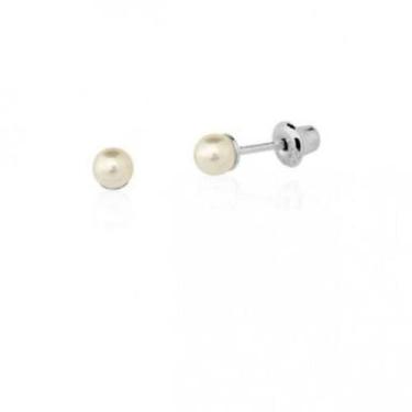 Imagem de Brinco Pérola Infantil a Prata - Pulseiras e Berloques