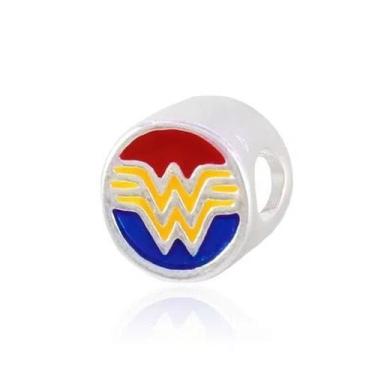 Imagem de Berloque Mulher Maravilha em Banho Prata Pulseiras Berloques - Pulseir