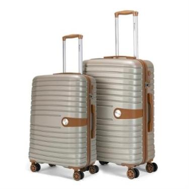 Imagem de Kit 2 Malas De Viagem Anac Puxador Rodinha 360 Bordo Cadeado TSA-Unissex