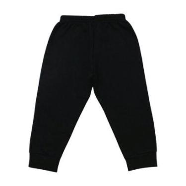 Imagem de Calça Moletom Infantil Flanelada Lisa com Punho 1 ao 3 Kyly-Masculino