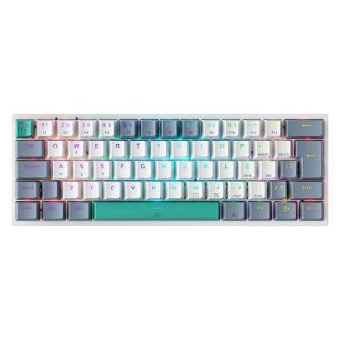 Imagem de Teclado Mecânico Gamer Machenike K500-B61, RGB Switch Red, HotSwap, C/