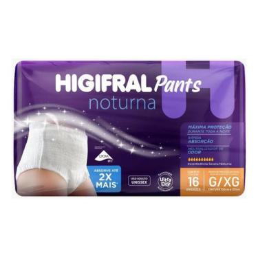 Imagem de Roupa Íntima Adulto Higifral Pants Noturna G/XG 16 un