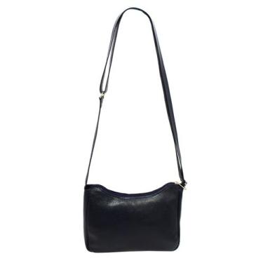 Imagem de Bolsa Feminina Couro Transversal Casual Bls289 - Doras Bolsas, Azul