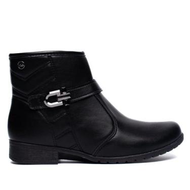 Imagem de Bota Feminina Dakota Cano Curto Napa Casual Preto, Preto, 35