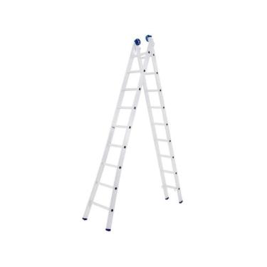 Imagem de Escada Alumínio Extensiva Dupla 9 Degraus Mor