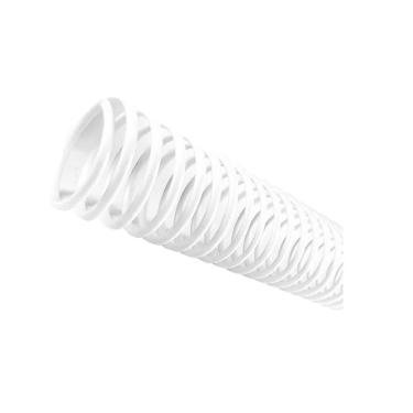 Imagem de Espiral para Encadernação Lassane Esp20bran Plástico Pvc Semi-Rígido 20mm 70 Unidades Branco