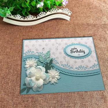 Imagem de Lapoo Molde de Corte em Metal 15 x 6 cm Estêncil para Scrapbooking
