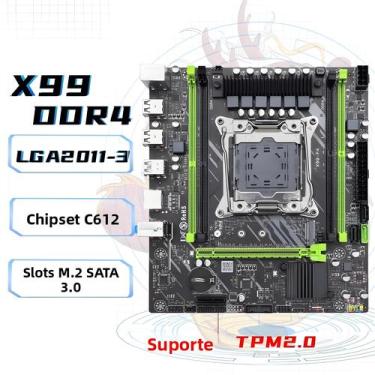 Imagem de Placa-Mãe Branca SOYO X99 DDR4 LGA2011-3 Slot M Dual Channel SATA 3.0 
