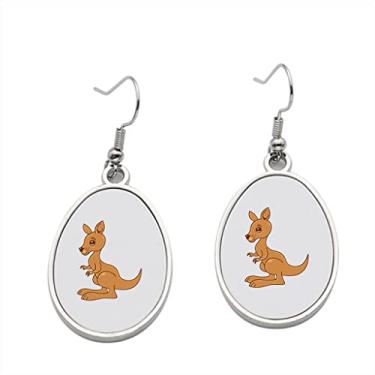 Imagem de Brinco canguru para bebês – Brincos pendurados para meninas – Presente de festa de aniversário dos namorados