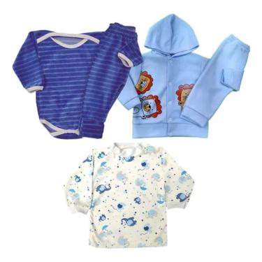 Imagem de Kit Presente Promo Conjunto Roupa De Bebê Body Mijão 5 Peças