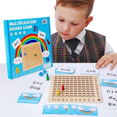 Placa de Multiplicação de Matemática, Placa de Multiplicação de Brinquedos  Educativos Montessori Desenvolvendo Habilidades Matemáticas para Pré-escola