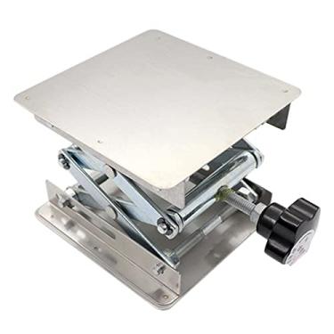 Imagem de Tingpai Mesas elevatórias de aço inoxidável plataforma portátil de elevação de la tório suporte pa experiência/soldagem de biologia química