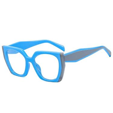 Imagem de Trending White Black Square Óculos de Sol Feminino Luxo Vintage Grande Armação Óculos de Sol Feminino Sombras UV400 Óculos de Sol, 13, Tamanho Único