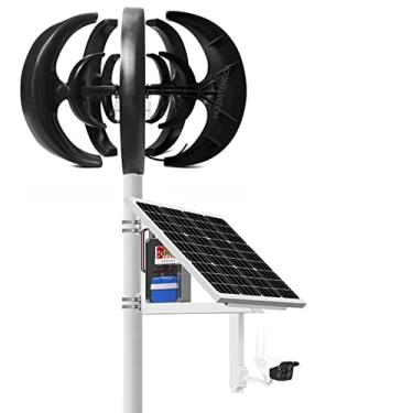 Imagem de Gerador de turbinas eólicas de alta eficiência de 6000w, 12V 24V 48V Gerador de energia eólica vertical Gerador de energia baixa velocidade do vento Cabines de partida ou casas móveis,220